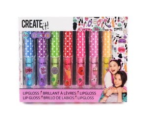 Små gaver til barn - CREATE IT! Beauty Lip Gloss Fragrance & Glitter 7pcs. - 84144