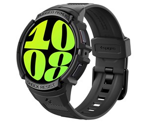 Smartklokke - Tilbehør - Spigen Rugged Armor Pro - black - Samsung Galaxy Watch6 44mm - ACS06496