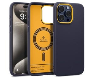 Mobil - Deksel og etui - Spigen Caseology Nano Pop Mag iPhone 15 Pro Max blueberry navy - ACS06617