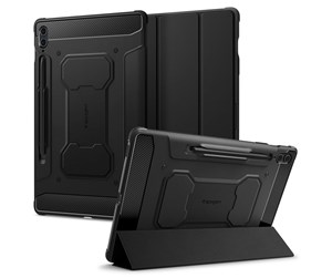 Nettbrett - Deksler og etui - Spigen Rugged Armor Pro - black - Samsung Galaxy Tab S9 FE+ 2023 - ACS06856