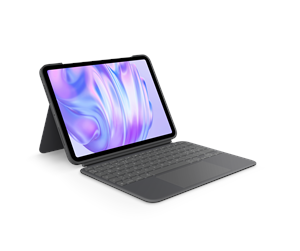 Tastatur - Logitech Combo Touch for iPad Air 11" (M2) & iPad Air (5th gen) - Oxford Grey - Tastatur & Foliosett - Nordisk - Grå - 920-012634