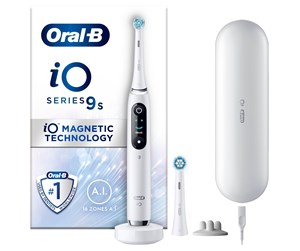 Elektrisk tannbørste - Oral-B Elektrisk tannbørste iO9S White Alabaster - 8700216387224