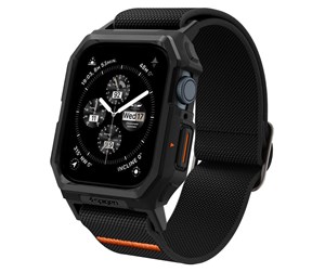 Smartklokke - Tilbehør - Spigen Lite Fit Pro - matte black - Apple Watch 45mm/44mm - ACS07103