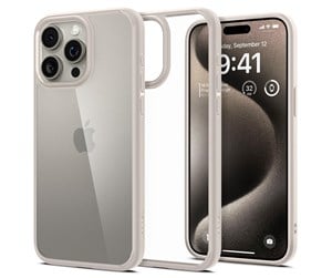 Mobil - Deksel og etui - Spigen Ultra Hybrid - titanium - iPhone 15 Pro - ACS07214