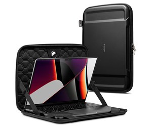 Kabinett tilbehør (kjølepasta mv.) - Spigen Rugged Armor Pro - black - MacBook Pro 16" M3 2023/M2 2023/M1 2021 - AFA04271