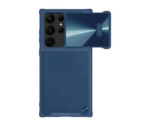 Mobil - Deksel og etui - Nillkin  CamShield Leather case for Samsung Galaxy S23 Ultra (blue) - 6902048258228