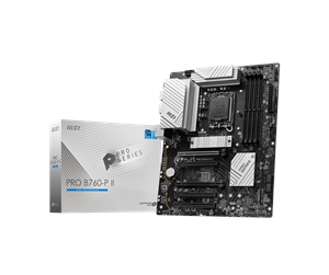 Hovedkort - MSI PRO B760-P II Hovedkort - Intel B760 - Intel LGA1700 socket - DDR5 RAM - ATX - PRO B760-P II