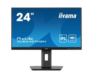 Skjerm - 24" iiyama ProLite - 1920x1080 - 100Hz - IPS - 65W USB-C - XUB2497HSN-B1