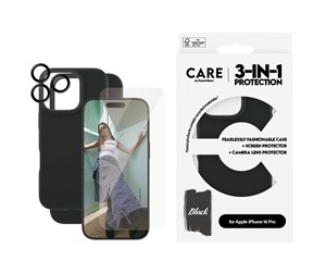 Mobil - Deksel og etui - CARE by PanzerGlass Fashion 3-in-1 Bundle iPhone 16 Pro - PANZERB1394+95876+95891