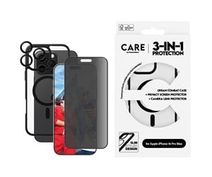 Mobil - Deksel og etui - CARE by PanzerGlass Flagship 3-in-1 Privacy Bundle iPhone 16 Pro Max - PANZERB1360+P2864+1284