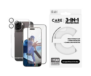 Mobil - Deksel og etui - CARE by PanzerGlass Flagship 3-in-1 Bundle iPhone 16 Pro Max - PANZERB1356+2864+1286