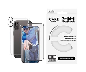 Mobil - Deksel og etui - CARE by PanzerGlass Flagship 3-in-1 Bundle iPhone 16 Plus - PANZERB1355+2863+1285