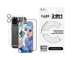 Mobil - Deksel og etui - CARE by PanzerGlass Flagship 3-in-1 Bundle iPhone 16 Pro - PANZERB1354+2862+1286