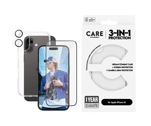 Mobil - Deksel og etui - CARE by PanzerGlass Flagship 3-in-1 Bundle iPhone 16 - PANZERB1353+2861+1285