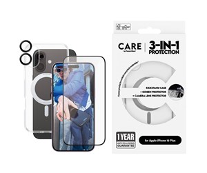 Mobil - Deksel og etui - CARE by PanzerGlass Feature 3-in-1 Ceramic Bundle iPhone 16 Plus - PANZERB1327+2855+1281