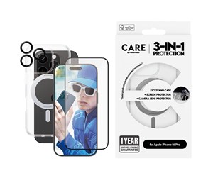 Mobil - Deksel og etui - CARE by PanzerGlass Feature 3-in-1 Ceramic Bundle iPhone 16 Pro - PANZERB1326+2854+1282