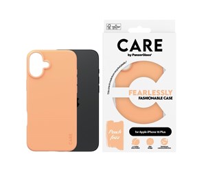 Mobil - Deksel og etui - CARE by PanzerGlass Case Fashion Peachy iPhone 16 Plus - PANZER1411