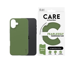 Mobil - Deksel og etui - CARE by PanzerGlass Case Fashion Green iPhone 16 Plus - PANZER1407