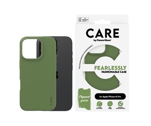 Mobil - Deksel og etui - CARE by PanzerGlass Case Fashion Green iPhone 16 Pro - PANZER1406