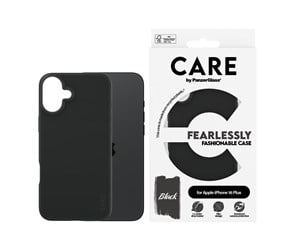 Mobil - Deksel og etui - CARE by PanzerGlass Case Fashion Black iPhone 16 Plus - PANZER1395