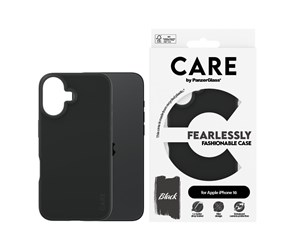 Mobil - Deksel og etui - CARE by PanzerGlass Case Fashion Black iPhone 16 - PANZER1393