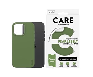 Mobil - Deksel og etui - CARE by PanzerGlass Case Fashion Green MagSafe iPhone 16 Pro Max - PANZER1388