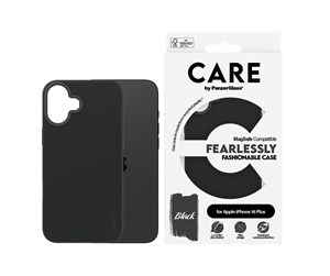 Mobil - Deksel og etui - CARE by PanzerGlass Case Fashion Black MagSafe iPhone 16 Plus - PANZER1379