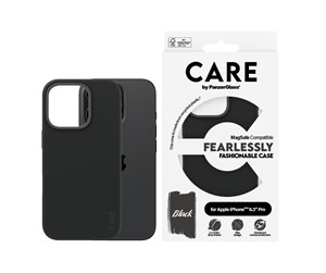 Mobil - Deksel og etui - CARE by PanzerGlass Case Fashion Black MagSafe iPhone 16 Pro - PANZER1378