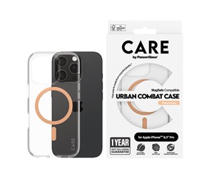 Mobil - Deksel og etui - CARE by PanzerGlass Case Flagship Peachy MagSafe iPhone 16 Pro - PANZER1374