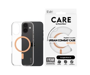 Mobil - Deksel og etui - CARE by PanzerGlass Case Flagship Peachy MagSafe iPhone 16 - PANZER1373