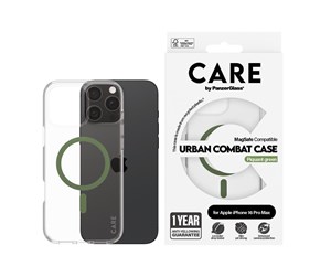 Mobil - Deksel og etui - CARE by PanzerGlass Case Flagship Green MagSafe iPhone 16 Pro Max - PANZER1372