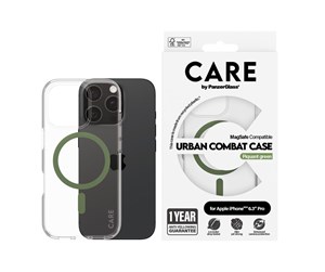 Mobil - Deksel og etui - CARE by PanzerGlass Case Flagship Green MagSafe iPhone 16 Pro - PANZER1370