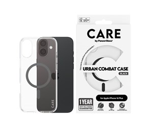 Mobil - Deksel og etui - CARE by PanzerGlass Case Flagship Black MagSafe iPhone 16 Plus - PANZER1347