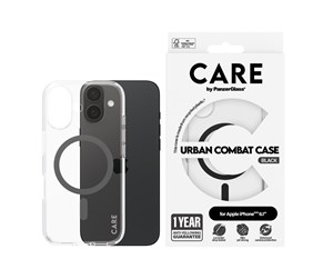 Mobil - Deksel og etui - CARE by PanzerGlass Case Flagship Black MagSafe iPhone 16 - PANZER1345