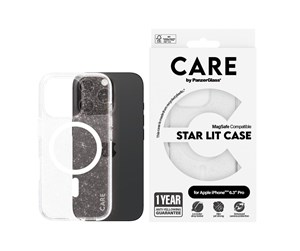 Mobil - Deksel og etui - CARE by PanzerGlass Case Flagship Star Lit with White MagSafe iPhone 16 Pro - PANZER1342