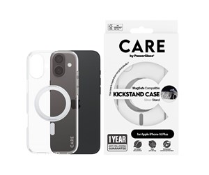 Mobil - Deksel og etui - CARE by PanzerGlass Case Feature Silver Kickstand & MagSafe iPhone 16 Plus - PANZER1327