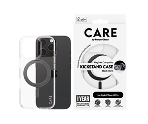 Mobil - Deksel og etui - CARE by PanzerGlass Case Feature Black Kickstand & MagSafe iPhone 16 Pro - PANZER1322