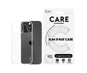 Mobil - Deksel og etui - CARE by PanzerGlass Fashionable Case Transparent X-Ray Soft Basic iPhone 15 Pro Max - PANZER1436