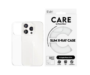 Mobil - Deksel og etui - CARE by PanzerGlass Fashionable Case Transparent X-Ray Soft Basic iPhone 15 Pro - PANZER1434