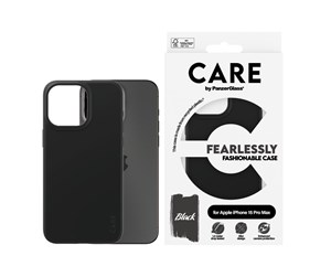 Mobil - Deksel og etui - CARE by PanzerGlass Fashionable Case Black iPhone 15 Pro Max - PANZER1432