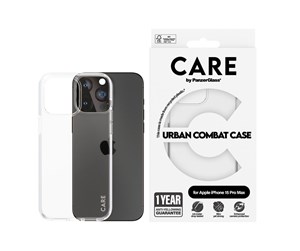 Mobil - Deksel og etui - CARE by PanzerGlass Flagship Case Transparent Urban Combat w. Clear Frame iPhone 15 Pro Max - PANZER1424