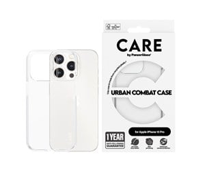 Mobil - Deksel og etui - CARE by PanzerGlass Flagship Case Transparent Urban Combat w. Clear Frame iPhone 15 Pro - PANZER1422