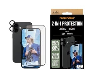 Mobil - Beskyttelsesglass - PanzerGlass 2-in-1 Bundle iPhone 16 - PANZERB2861+1283