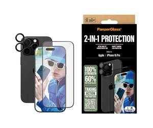 Mobil - Beskyttelsesglass - PanzerGlass 2-in-1 Bundle iPhone 16 Pro - PANZERB2862+1284