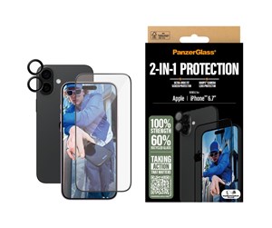 Mobil - Beskyttelsesglass - PanzerGlass 2-in-1 Bundle iPhone 16 Plus - PANZERB2863+1283