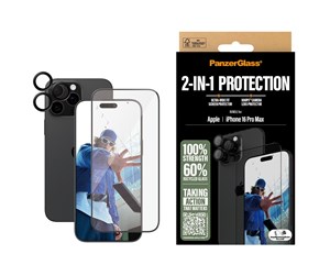 Mobil - Beskyttelsesglass - PanzerGlass 2-in-1 Bundle iPhone 16 Pro Max - PANZERB2864+1284