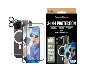 Mobil - Beskyttelsesglass - PanzerGlass 3-in-1 Protection Bundle iPhone 16 Pro - PANZERB1292+2862+1284