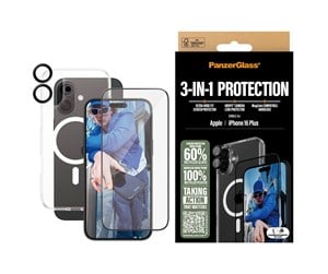 Mobil - Beskyttelsesglass - PanzerGlass 3-in-1 Protection Bundle iPhone 16 Plus - PANZERB1293+2863+1283