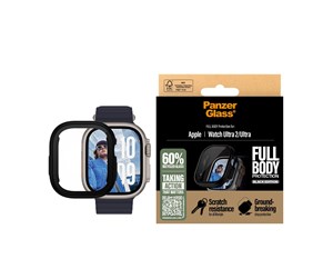 Smartklokke - Tilbehør - PanzerGlass Screen Protector Snappie Full Body Bulky Black Apple Watch Ultra 2 - PANZER3724