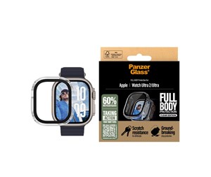 Smartklokke - Tilbehør - PanzerGlass Screen Protector Snappie Full Body Bulky Transparent Apple Watch Ultra 2 - PANZER3721